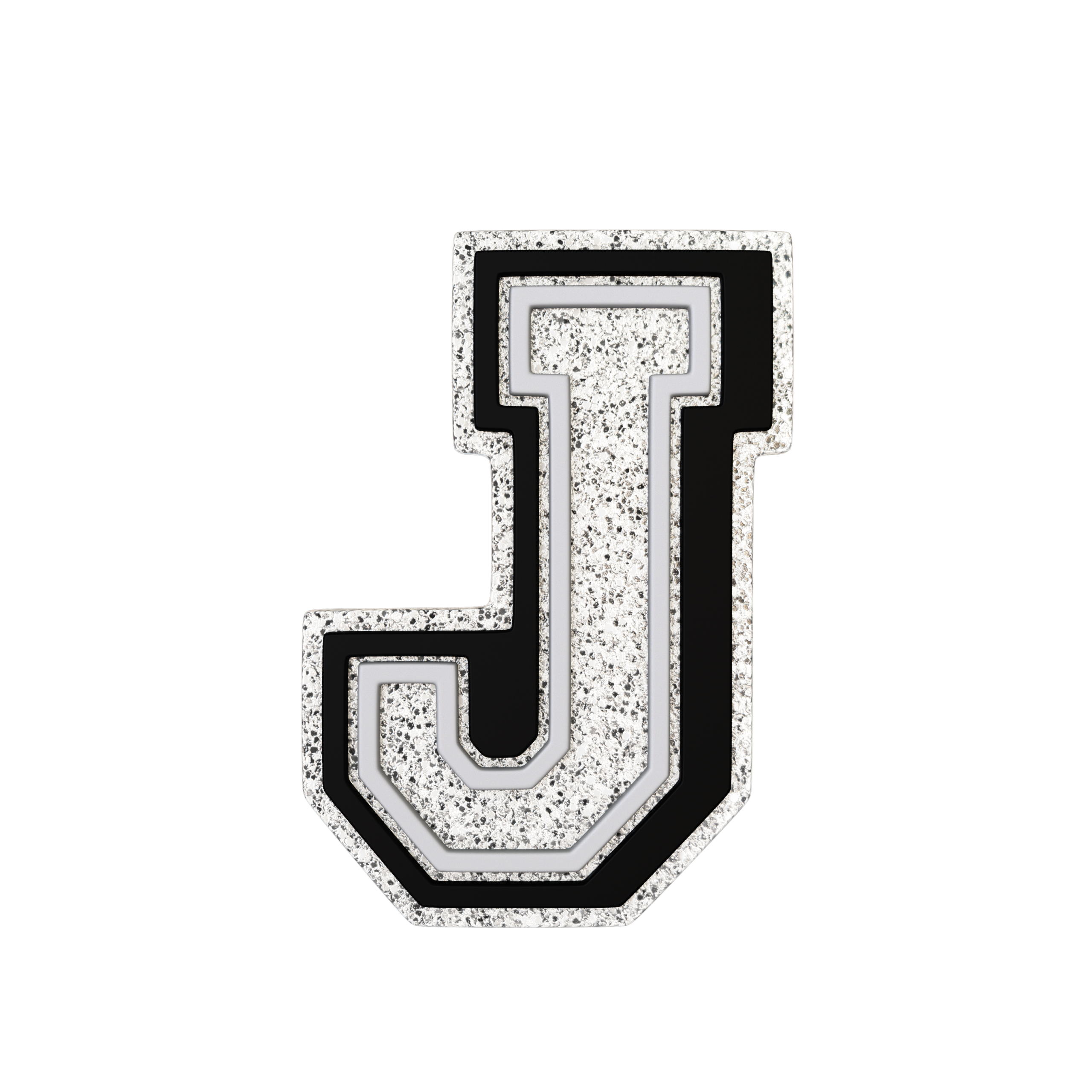 Budz | Silver Letter J
